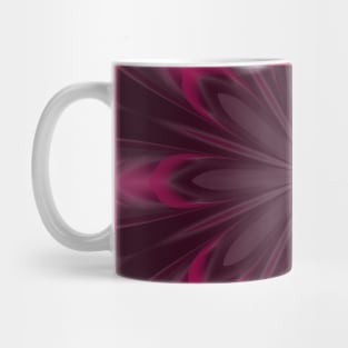 Fuchsia Pink Satin Shadows Fractal Abstract Kaleidoscope Mandala k07 Mug